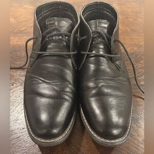 London Fog Dark Leather Chukka Boots